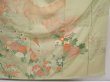 Photo7: 6219T15z800 Vintage Japanese Kimono Silk TSUKESAGE Peacock Light green (7)