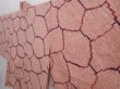 Photo2: 6224T01z400 Vintage Japanese Kimono Silk SHIBORI HAORI  Dull coral (2)