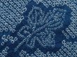 Photo4: 6224T02z430 Vintage Japanese Kimono Silk SHIBORI HAORI Maple Saxeblue (4)