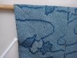 Photo5: 6224T02z430 Vintage Japanese Kimono Silk SHIBORI HAORI Maple Saxeblue (5)