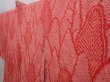 Photo2: 6224T03z440 Vintage Japanese Kimono Silk SHIBORI HAORI Trees Red (2)