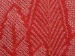 Photo4: 6224T03z440 Vintage Japanese Kimono Silk SHIBORI HAORI Trees Red (4)