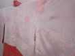 Photo7: 6224T03z440 Vintage Japanese Kimono Silk SHIBORI HAORI Trees Red (7)