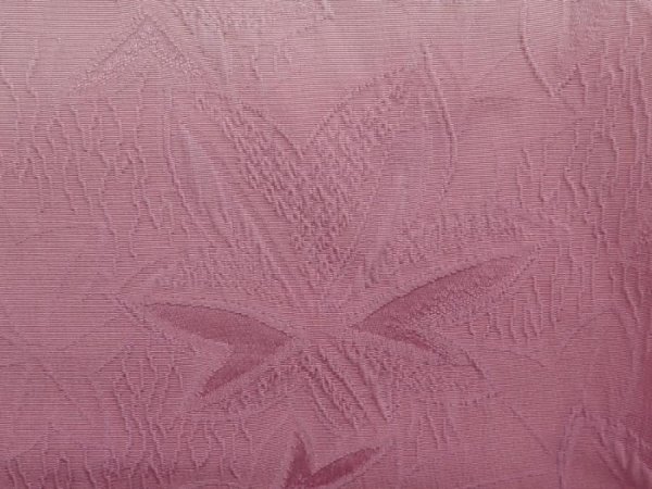 Photo4: 6224T06z570 Vintage Japanese Kimono Silk HAORI Maple Pink (4)