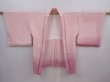 Photo7: 6224T06z570 Vintage Japanese Kimono Silk HAORI Maple Pink (7)