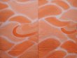 Photo3: 6224T08z520 Vintage Japanese Kimono Silk HAORI Stream Salmon orange (3)