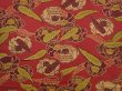 Photo3: 6224T10z520 Vintage Japanese Kimono Silk HAORI Camellia Red-Brown (3)