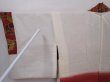 Photo8: 6224T10z520 Vintage Japanese Kimono Silk HAORI Camellia Red-Brown (8)