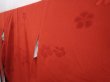 Photo2: 6224T12z1300  Japanese Kimono Silk FURISODE Flower Dark red (2)