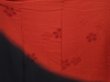 Photo8: 6224T12z1300  Japanese Kimono Silk FURISODE Flower Dark red (8)