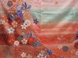 Photo8: 6224T13z1140  Japanese Kimono Silk FURISODE Mandarin duck Dark red (8)