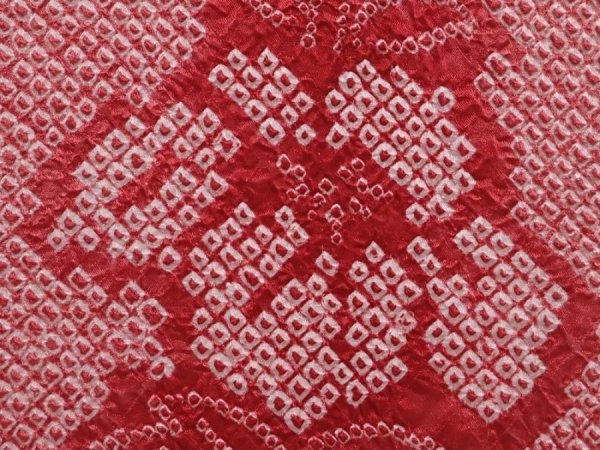 Photo4: 6225T02z440 Vintage Japanese Kimono Silk SHIBORI HAORI Flower Coral pink (4)