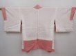 Photo6: 6225T02z440 Vintage Japanese Kimono Silk SHIBORI HAORI Flower Coral pink (6)