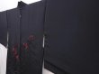 Photo2: 6225T04z500 Vintage Japanese Kimono Silk HAORI Rose Black (2)