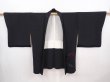 Photo6: 6225T04z500 Vintage Japanese Kimono Silk HAORI Rose Black (6)