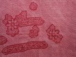 Photo3: 6225T06z470 Vintage Japanese Kimono Silk SHIBORI HAORI Dull red (3)