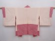 Photo6: 6225T06z470 Vintage Japanese Kimono Silk SHIBORI HAORI Dull red (6)