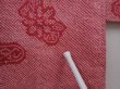 Photo8: 6225T06z470 Vintage Japanese Kimono Silk SHIBORI HAORI Dull red (8)