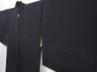 Photo2: 6225T10z600 Vintage Japanese Kimono Silk HAORI Scenery Black (2)