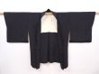Photo6: 6225T10z600 Vintage Japanese Kimono Silk HAORI Scenery Black (6)