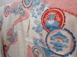Photo2: 6225T11z870 Vintage Japanese Kimono Silk FURISODE Flowers Off-white (2)