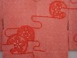 Photo3: 6226T01z510 Vintage Japanese Kimono Silk SHIBORI HAORI Tomato red (3)