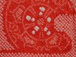 Photo4: 6226T01z510 Vintage Japanese Kimono Silk SHIBORI HAORI Tomato red (4)
