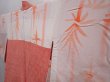 Photo7: 6226T01z510 Vintage Japanese Kimono Silk SHIBORI HAORI Tomato red (7)