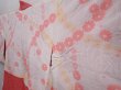 Photo7: 6226T02z450 Vintage Japanese Kimono Silk SHIBORI HAORI Flower Dark red (7)