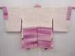 Photo8: 6226T05z530 Vintage Japanese Kimono Silk HAORI  Purple-Pink (8)