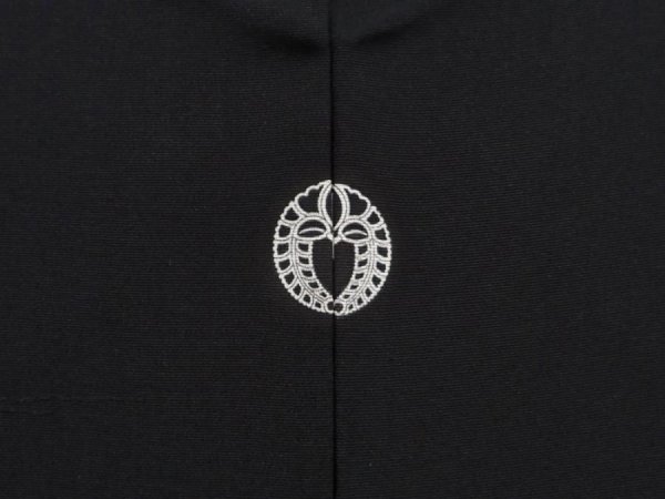 Photo5: 6226T07z580 Vintage Japanese Kimono Silk HAORI Stream Black (5)