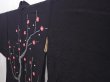 Photo2: 6226T09z520 Vintage Japanese Kimono Silk HAORI Plum blossom Black (2)