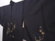 Photo2: 6226T11z550 Vintage Japanese Kimono Silk HAORI Plum blossom Black (2)
