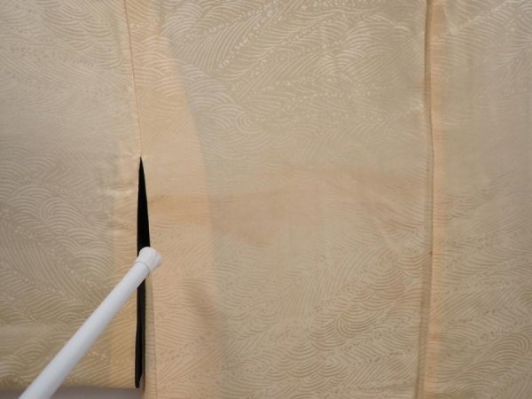 Photo8: 6226T11z550 Vintage Japanese Kimono Silk HAORI Plum blossom Black (8)