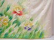 Photo7: 6226T13z1140 Vintage Japanese Kimono Silk FURISODE Flower Off-white (7)