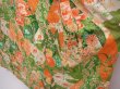 Photo4: 6226T14z1070 Vintage Japanese Kimono Silk FURISODE Peony Green (4)