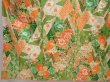 Photo5: 6226T14z1070 Vintage Japanese Kimono Silk FURISODE Peony Green (5)