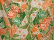 Photo8: 6226T14z1070 Vintage Japanese Kimono Silk FURISODE Peony Green (8)