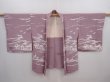 Photo6: 6302T01z580 Vintage Japanese Kimono Silk HAORI Hut Light purple (6)