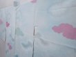 Photo2: 6302T03z580 Vintage Japanese Kimono Silk HAORI Cloud Light blue (2)