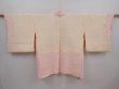 Photo7: 6302T07z550 Vintage Japanese Kimono Silk SHIBORI HAORI Leaf Pink (7)