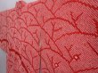 Photo2: 6302T08z690 Vintage Japanese Kimono Silk SHIBORI HAORI  Dark red (2)