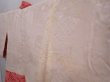 Photo8: 6302T08z690 Vintage Japanese Kimono Silk SHIBORI HAORI  Dark red (8)