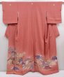Photo1: 6302T09z1660  Japanese Kimono Silk IROTOMESODE Princess Dull pink (1)