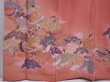 Photo6: 6302T09z1660  Japanese Kimono Silk IROTOMESODE Princess Dull pink (6)