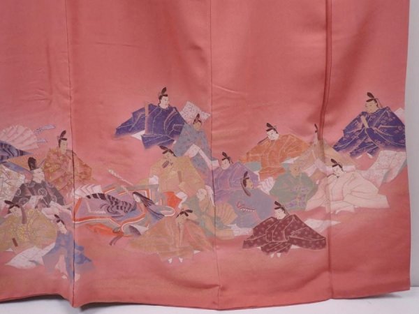 Photo7: 6302T09z1660  Japanese Kimono Silk IROTOMESODE Princess Dull pink (7)