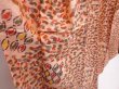Photo3: 6302T11z630 Vintage Japanese Kimono Silk MEISEN KOMON  Light brown (3)