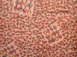 Photo5: 6302T11z630 Vintage Japanese Kimono Silk MEISEN KOMON  Light brown (5)