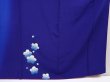 Photo7: 6302T12z1230  Japanese Kimono Silk FURISODE Peony Dark lavender blue (7)