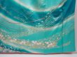 Photo7: 6302T13z1170 Vintage Japanese Kimono Silk FURISODE Royal cart Green-Blue (7)